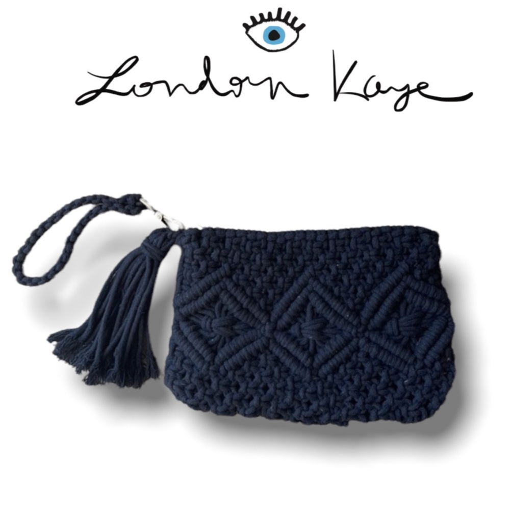 London Kaye Macramé Crochet Wristlet
